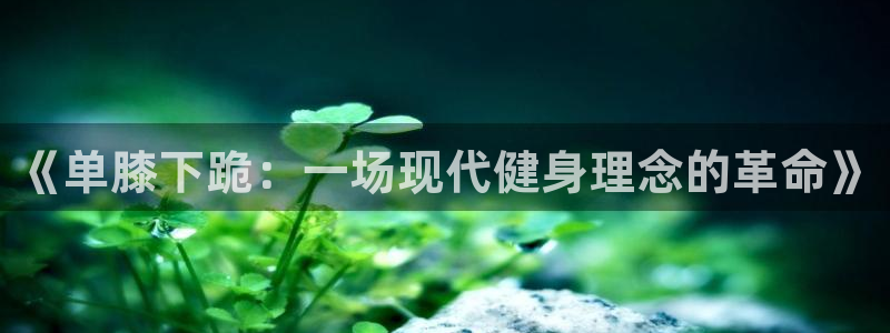 意昂5Kgame3平台注册：《单膝下跪：一场现代健身理念的革命》